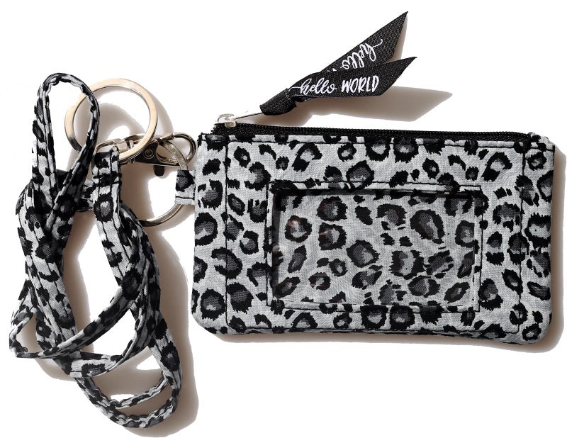 DQL Wrist Lanyard for ID Badges, Cute Key ID Badge Holder, Hand Wristlet Lanyard Keychain Holder for Women (Leopard print) - Image 4
